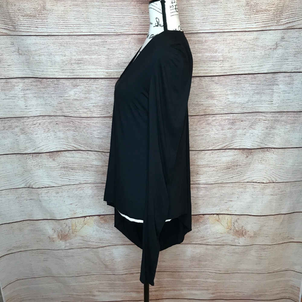 Kaufman Franco Size Small Asymmetrical Long Sleeve Top - Picture 3 of 8